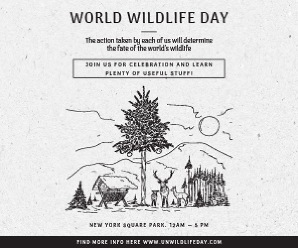 Plantilla de diseño de World wildlife day Medium Rectangle 