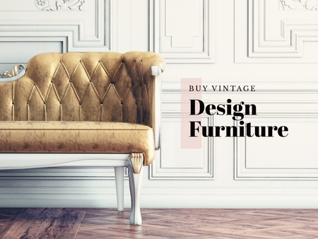 Vintage design furniture Presentation Šablona návrhu