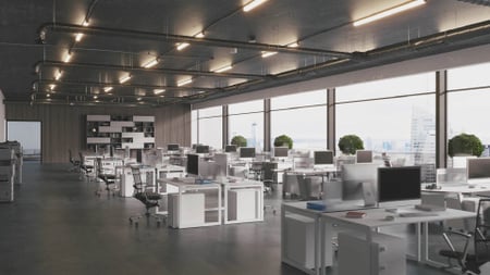 Modèle de visuel Empty Modern Office - Zoom Background
