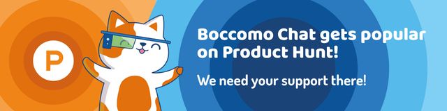 Product Hunt Campaign Launch with Cute Cat Web Banner Šablona návrhu