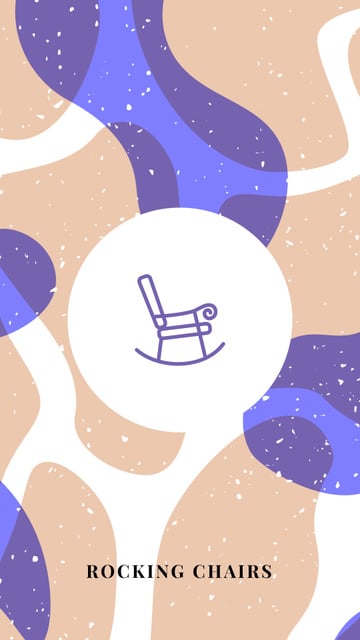 Plantilla de diseño de Furniture store icons in blue Instagram Highlight Cover 