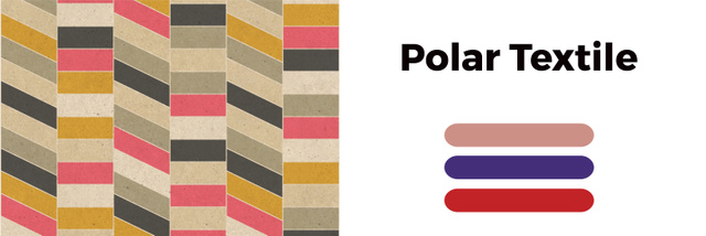 Polar Textile With Colorful Horizontal Stripes Twitter Design Template