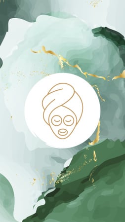 Beauty Salon procedures icons Instagram Highlight Cover Πρότυπο σχεδίασης