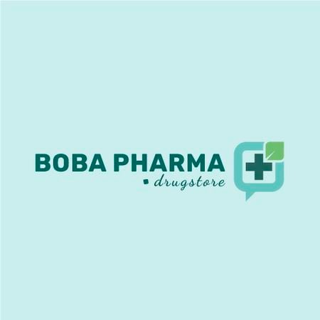 Anúncio de farmácia médica ícone cruzada Animated Logo Modelo de Design