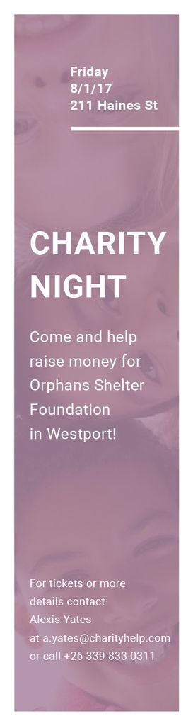 Corporate Charity Night Skyscraper – шаблон для дизайну