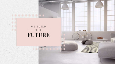 Modèle de visuel Design d'intérieur de maison confortable en blanc - Full HD video