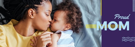 Modèle de visuel Happy Mother with Child Daughter - Tumblr