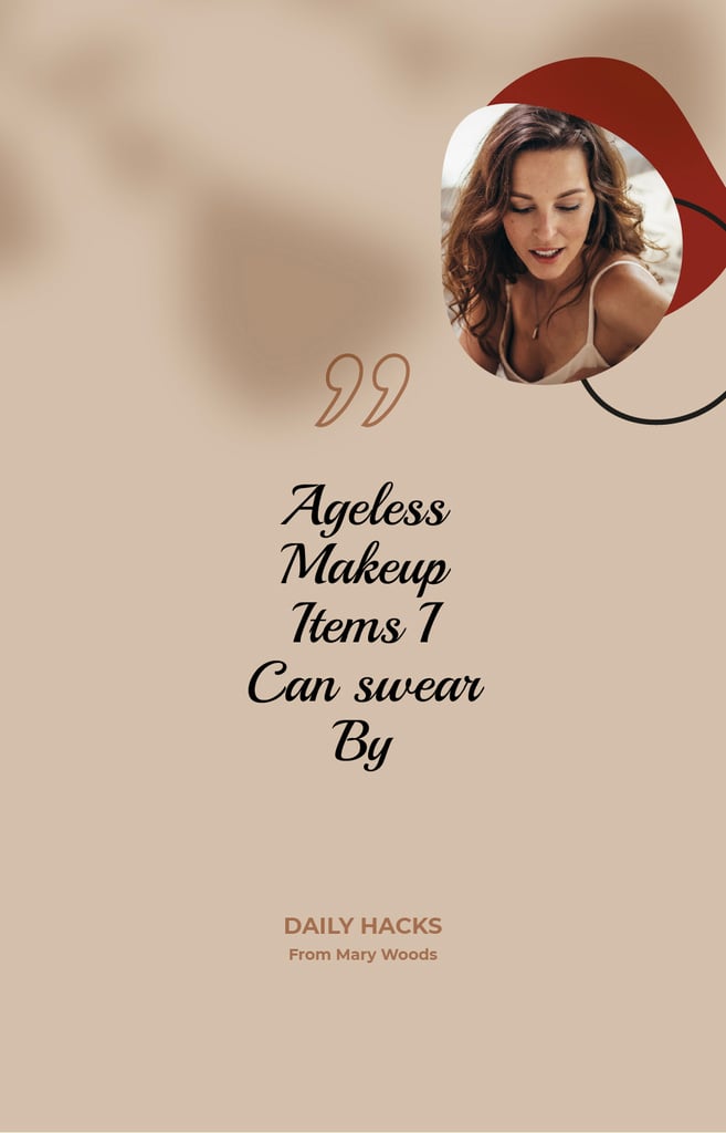 Makeup Ad with attractive Woman IGTV Cover Design Template