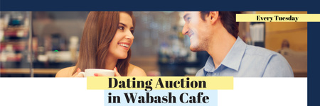 Dating Auction in Wabash Cafe Twitter – шаблон для дизайну