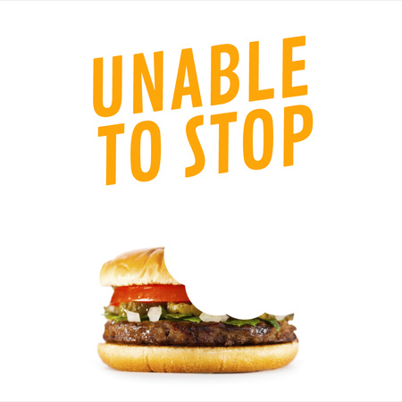 Template di design Biting yummy Burger Animated Post