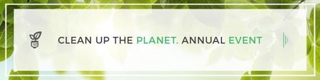 Clean up the Planet Annual Event Announcement Twitter Design Template