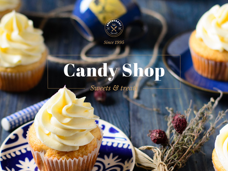 Candy shop Offer Presentation Modelo de Design