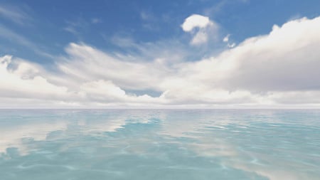 Sky reflecting in the Sea Zoom Background Design Template