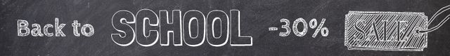Back to school banner sale Leaderboard – шаблон для дизайну