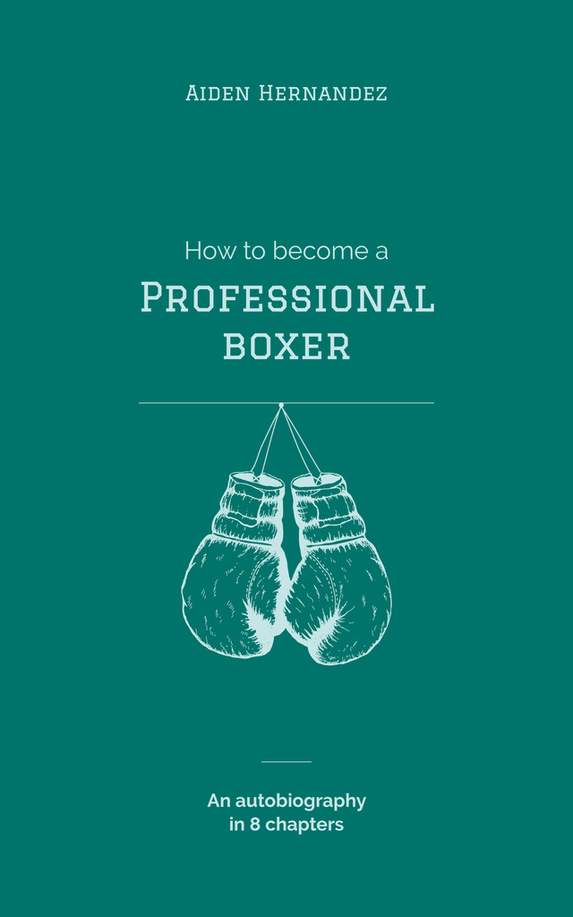 Tips for Professional Boxers Book Cover Tasarım Şablonu