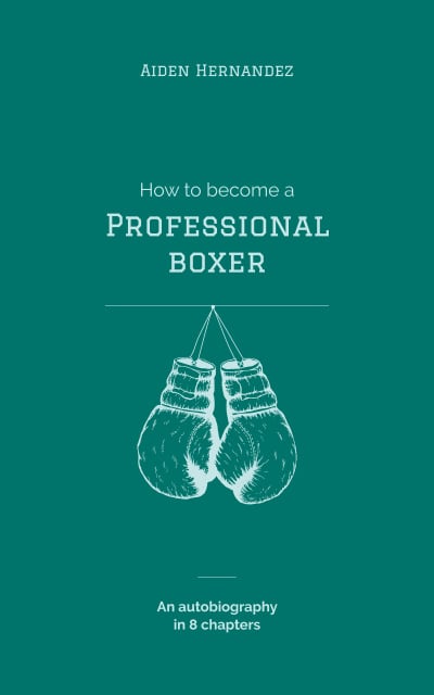 Tips for Professional Boxers Book Cover Modelo de Design