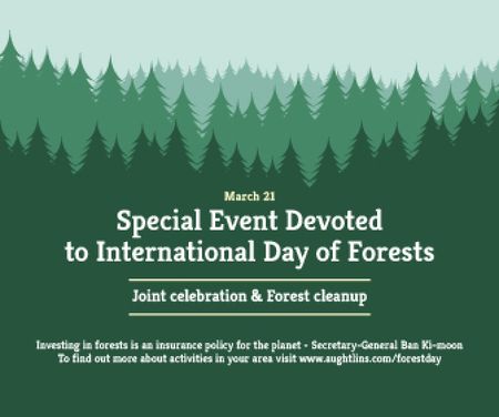 Special Event devoted to International Day of Forests Large Rectangle Modelo de Design