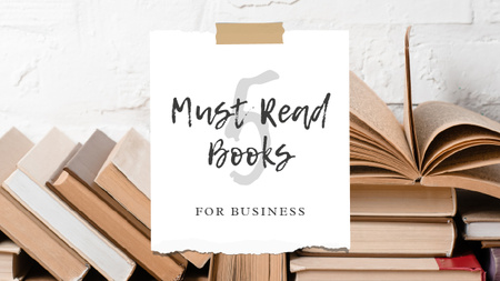 Books for Business Ad Youtube Thumbnail Modelo de Design