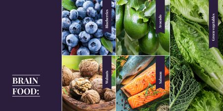 Food rick in nutrients Image Design Template