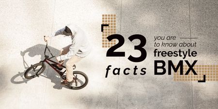 Template di design Facts about freestyle bmx Twitter