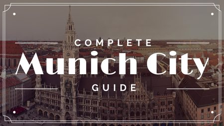 Plantilla de diseño de Munich city guide Ad Youtube 