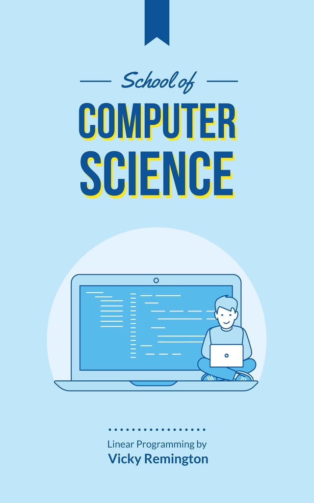 School of Computer Science Service Offering Book Cover – шаблон для дизайну
