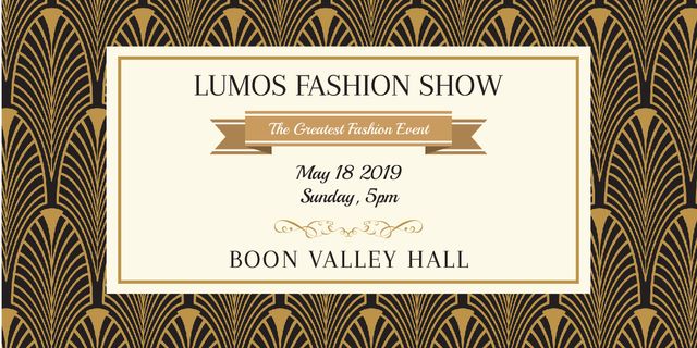 Plantilla de diseño de Lumos fashion show poster Image 