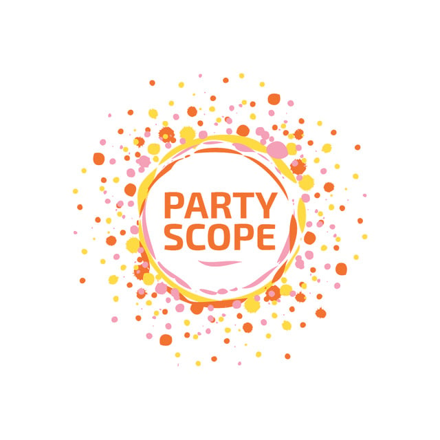 Plantilla de diseño de Event Agency with Confetti Burst in Yellow Logo 