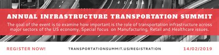 Platilla de diseño Annual infrastructure transportation summit Twitter