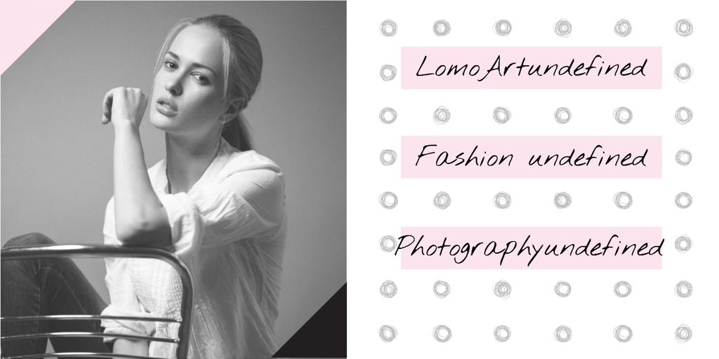 Fashion photography banner Image Design Template