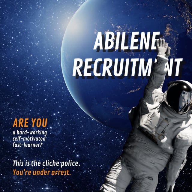 Astronaut in outer Space Animated Post Design Template