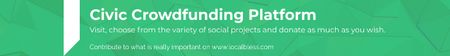 Platilla de diseño Civic Crowdfunding Platform Leaderboard