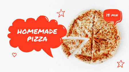 receita de pizza caseira Youtube Thumbnail Modelo de Design