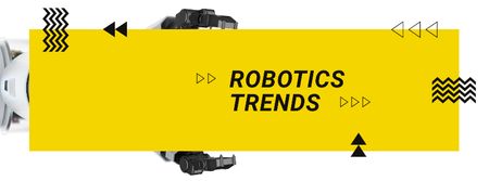 Modern robotics technology Facebook cover tervezősablon