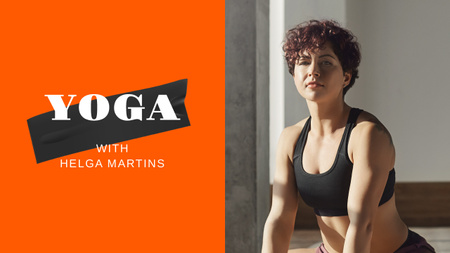 Yoga Coach classes promotion Youtube Thumbnail Modelo de Design