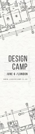 Modèle de visuel Design camp in London - Skyscraper