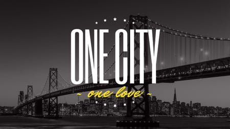 Platilla de diseño New York Night City View Youtube