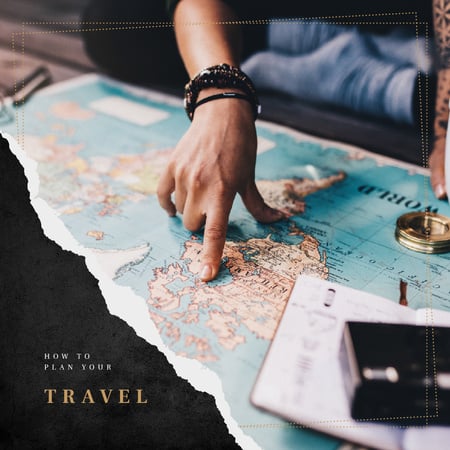 Platilla de diseño Choosing journey destination Instagram