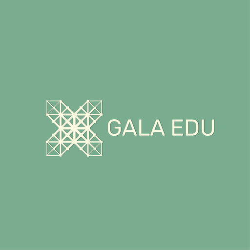 Educational Center With Geometric Grid Icon 