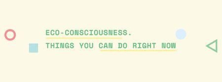 Eco-consciousness Concept Facebook cover – шаблон для дизайну