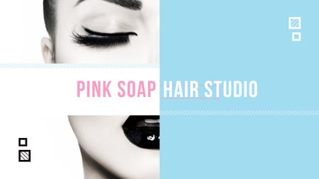 Szablon projektu Hair Studio Ad with Attractive Woman Youtube
