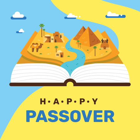 Ontwerpsjabloon van Instagram van History of Passover holiday