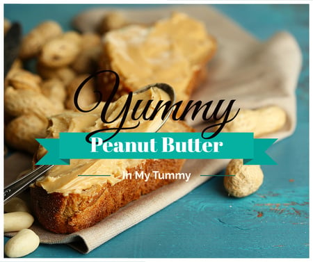 Delicious Sandwich with Peanut Butter Facebook tervezősablon