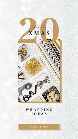 Template di design Wrapping Ideas with Christmas gift boxes Instagram Story