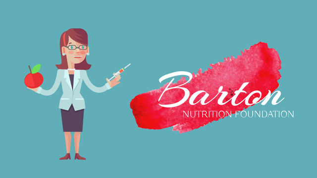 Nutrition Science Woman Injecting Syringe in Apple Full HD video Design Template