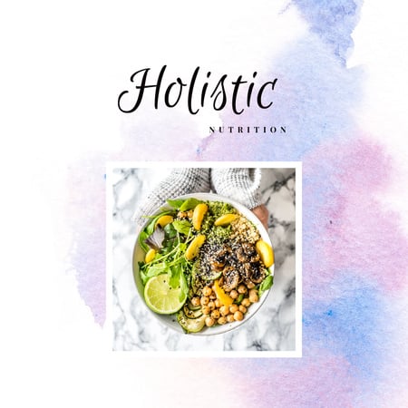 Plantilla de diseño de Meal with greens and vegetables Instagram 