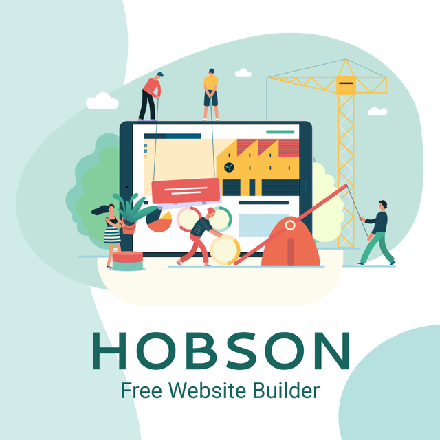 Business team creating website Animated Post – шаблон для дизайна