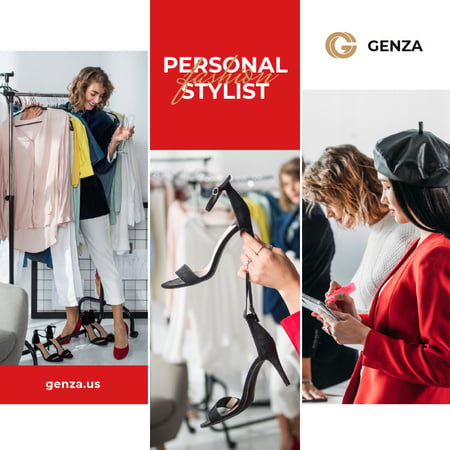 Personal Stylist Services Woman by Wardrobe Instagram Design Template