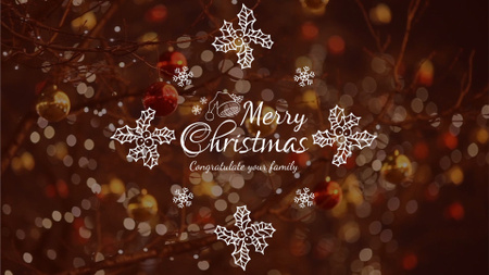 Szablon projektu Shiny Christmas decorations Full HD video