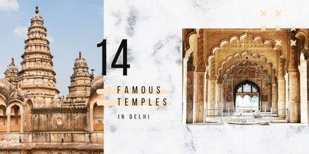 Velkolepá indická historická architektura Image Šablona návrhu